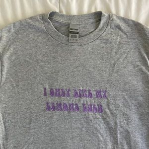 I only like my lemons lulu embroidered Tee Shirt